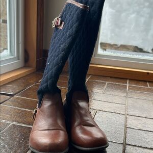 Brown Leather Tommy Hilfiger riding boots.  Brand New